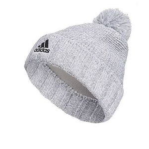 NEW‎ Adidas Recon 3 Ballie Men Lined Cuffed Pom Knit Beanie Cap Light Gray White